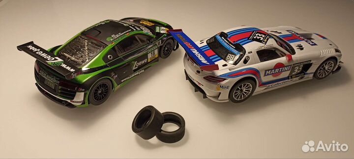 Тюнинговые покрышки автотреков Carrera 124 (1/24)