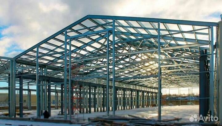 Ангар каркасный
