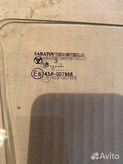 Стекло двери переднее правое LADA 2114