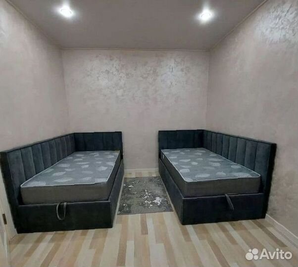 Кровать односпальная мягкая