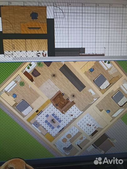 Расстановка мебели онлайн планировка, Зd виды