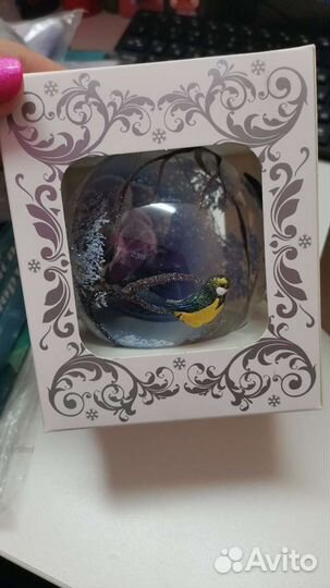 Шар елочный стекло