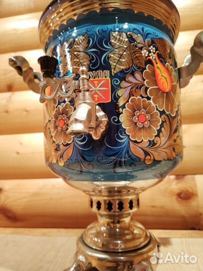 Самовар на дровах 5 литров расписной