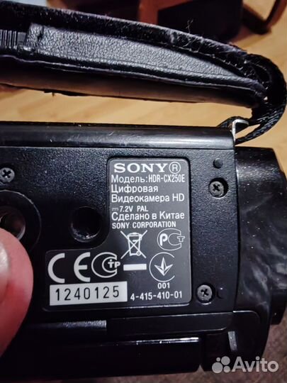 Видеокамера sony hdr cx250e