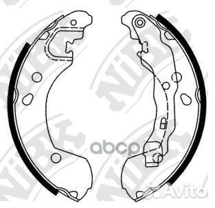 Колодки тормозные барабанные nissan note 1.6 20