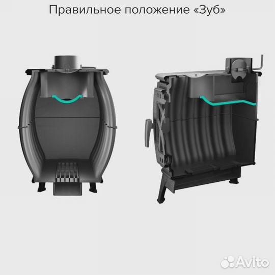 Печь-камин отопительно-варочная «бахта»