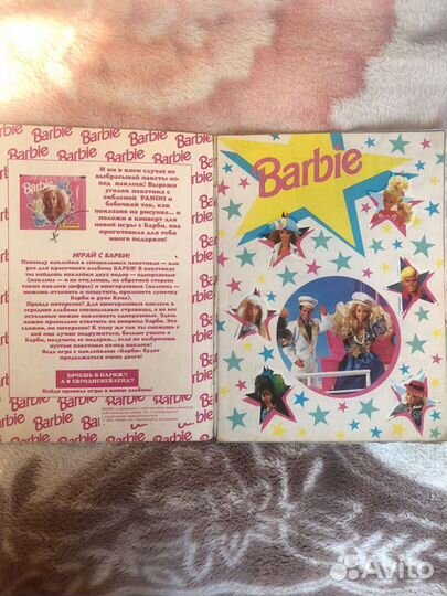 Альбом с наклейками Barbie Panini и наклейки