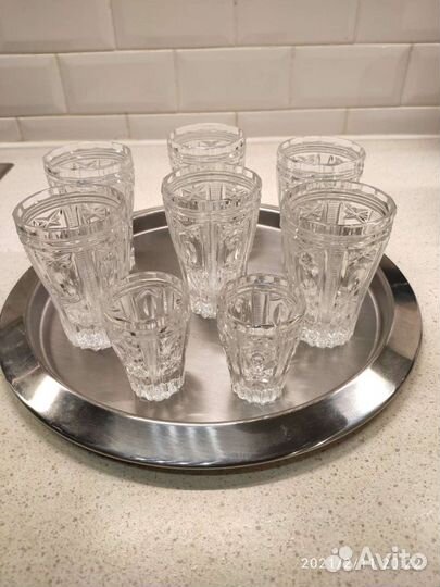 Стаканы стопки хрустальные СССР