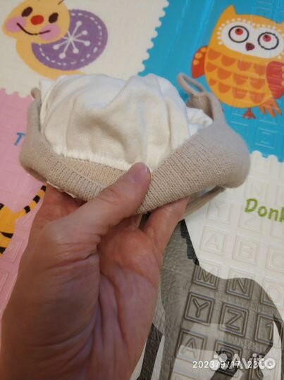 Шапка для ребенка демисезонная 40 размер
