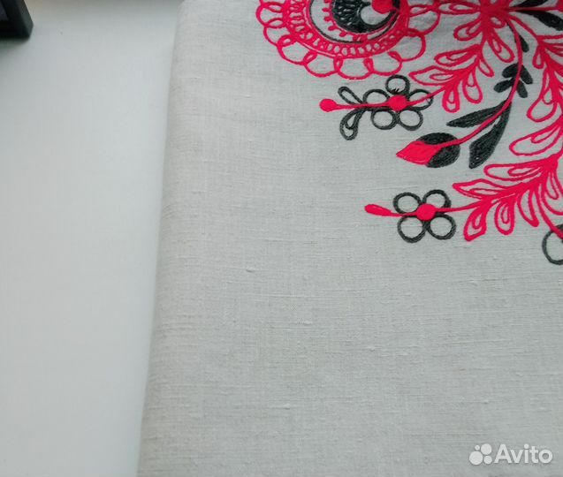 Скатерть, плотный лен