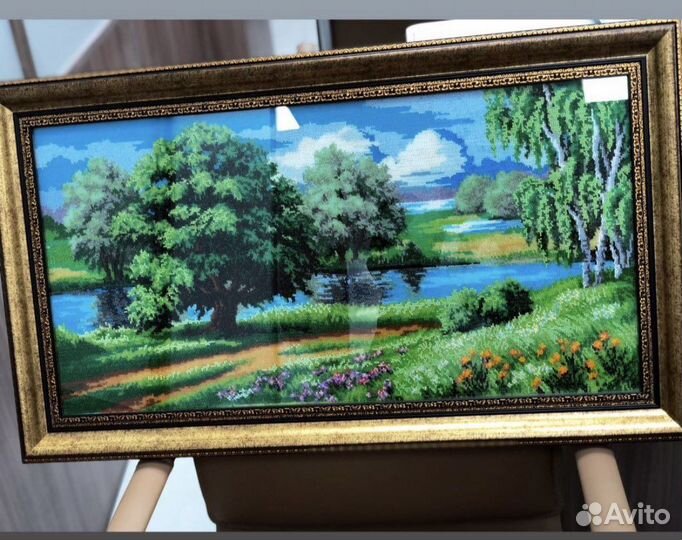 Картина,вышитая бисером