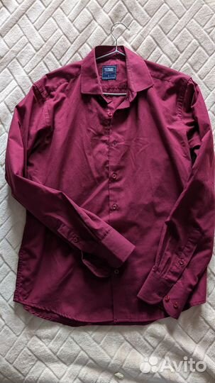 Рубашка бордовая 13-15лет, вроде s размер