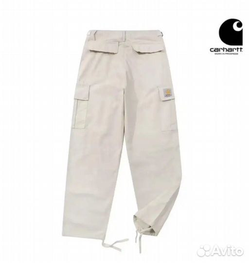 Штаны карго carhartt бежевые