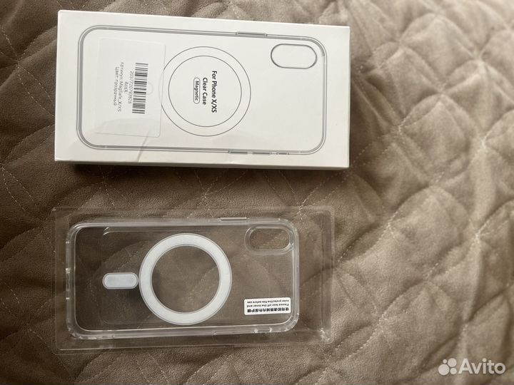 Чехол на iPhon X/XS с магсейв + защитное стекло