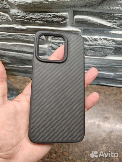 Чехол на xiaomi 13 кевлар + софт тач magesafe