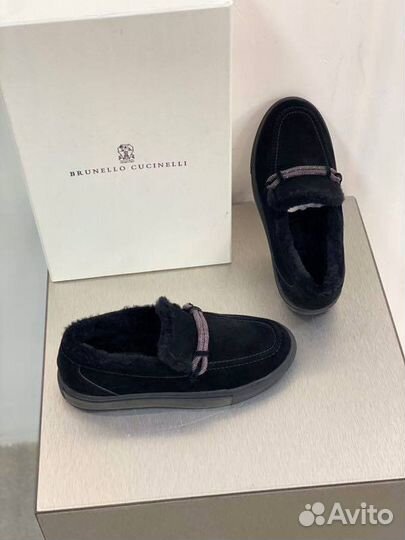 Топсайдеры меховые Brunello cucinelli