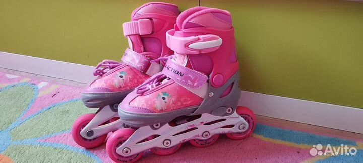 Роликовые коньки детские раздвижные, 26-29