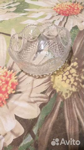 Ваза для фруктов хрусталь