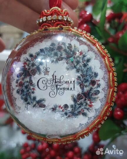 Елочные игрушки с фото