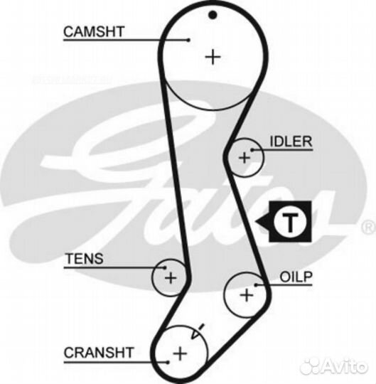 Gates 5358XS 124x26 Ремень грм