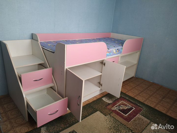 Детская кровать от 3 лет с бортиками