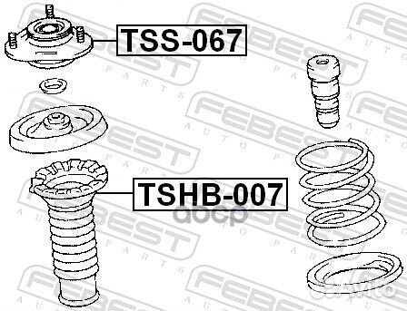 Опора переднего амортизатора TSS067 Febest