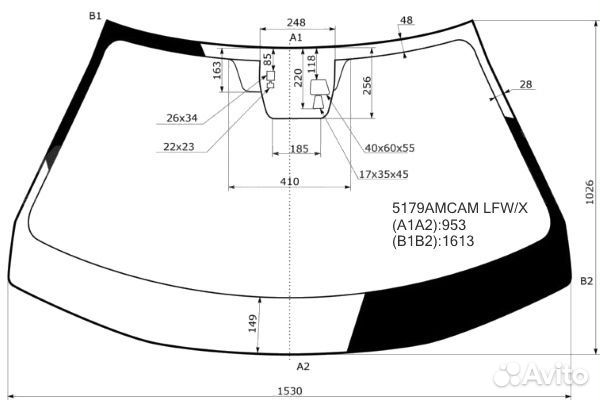 Лобовое стекло Mazda CX-5 12-17 Д/Д, камера