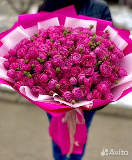 Кустовые пионовидные розы