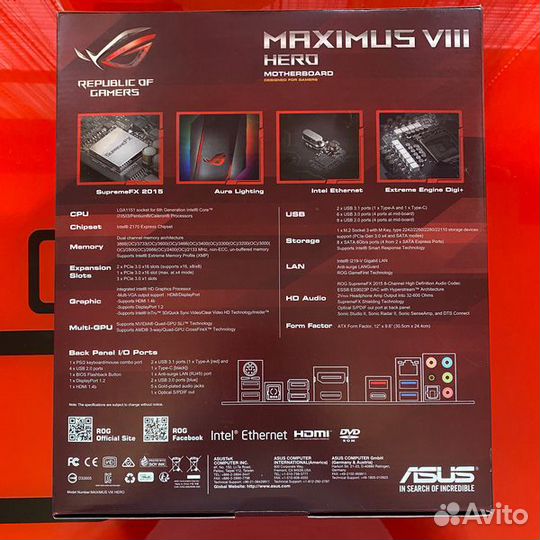 Материнская плата Maximus viii Hero