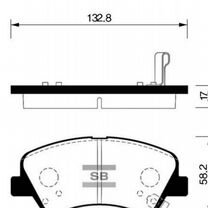 Sangsin brake GP1399 Колодки торм.дисковые hagen hyundai accent 11