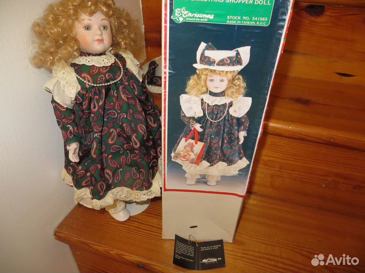 Кукла коллекционный фарфор на подставке colle