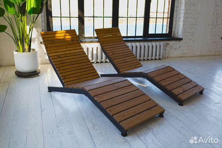 Устойчивый Шезлонг Scandi 160х60х82