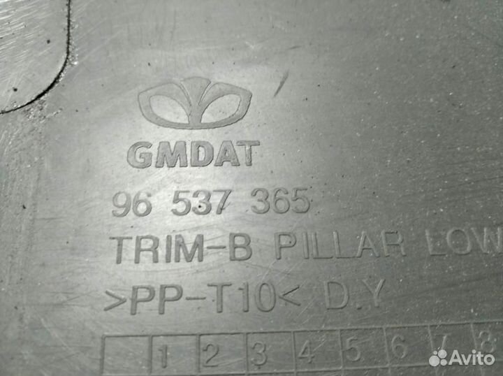 Обшивка стойки правая Chevrolet Aveo 2005-2011