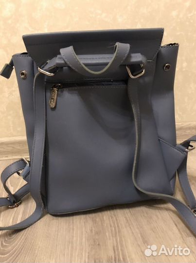 Рюкзак женский голубой