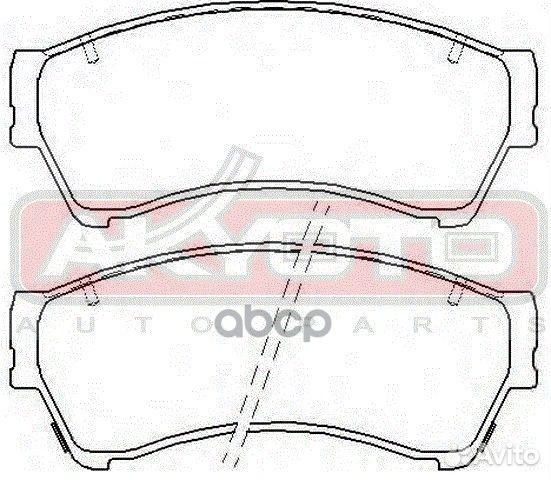 Колодки тормозные дисковые передние AKD-5806 AK