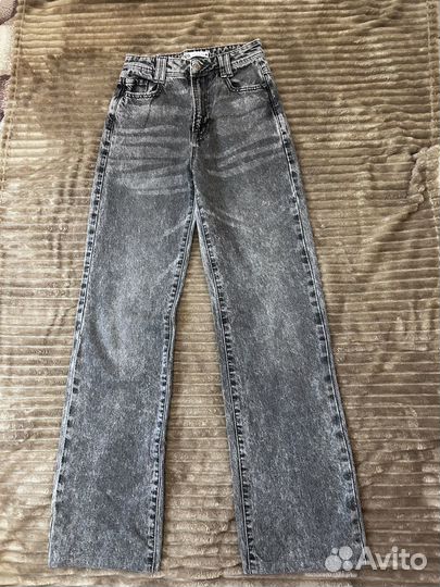 Джинсы zara серые 32