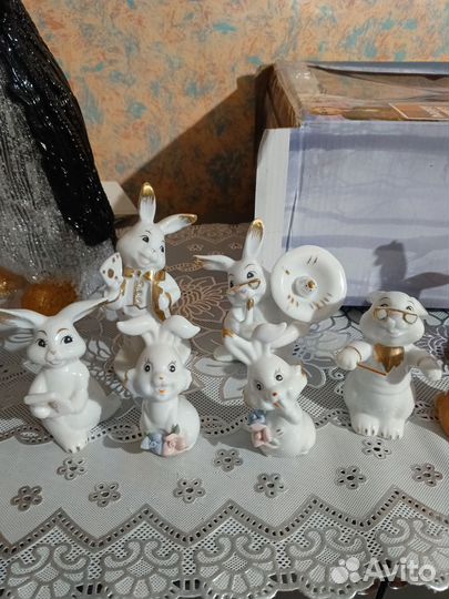 Заяц фарфор