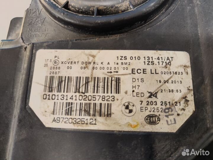 Фара левая BMW 5er F10 10-16