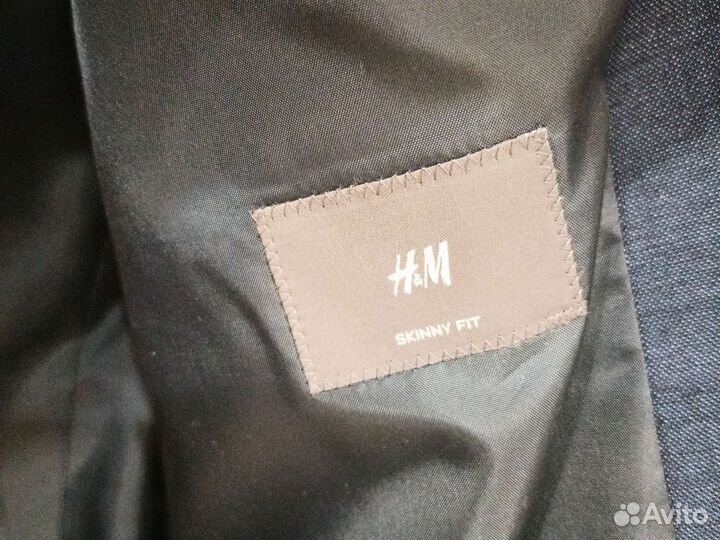 Школьный синий пиджак H&M 175