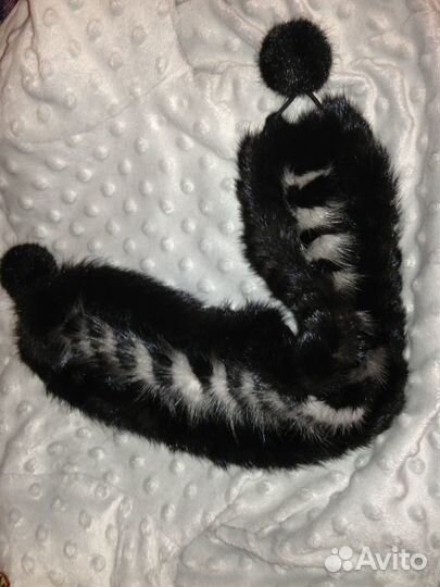 Норковая повязка на голову