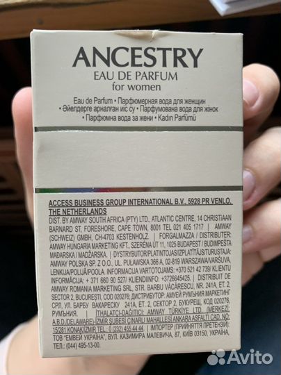 Духи ancestry Amway