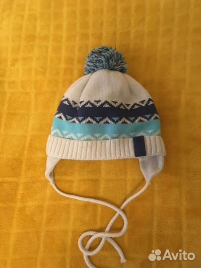Шапка зимняя для мальчика 44-46
