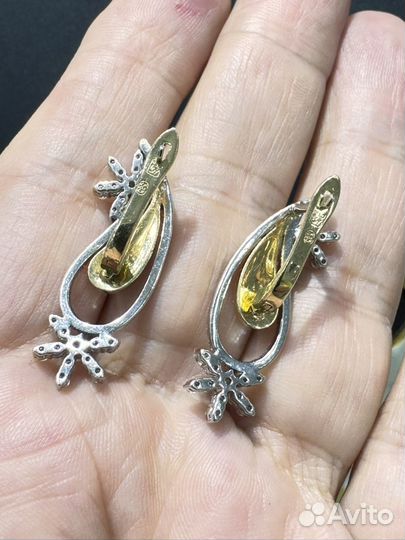 Золотые серьги 585 проба