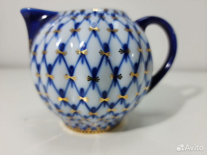 Сливочник кобальтовая сетка тюльпан фарфор