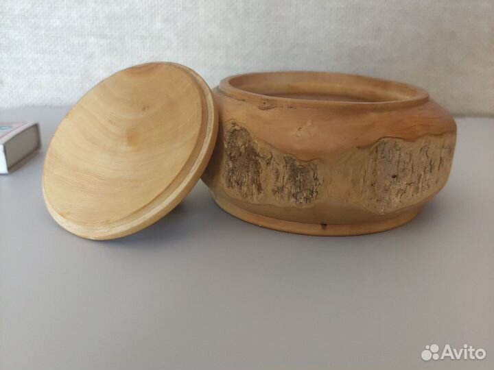 Горшочек, солонка из самшита