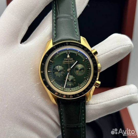 Часы Omega Speedmaster gold green