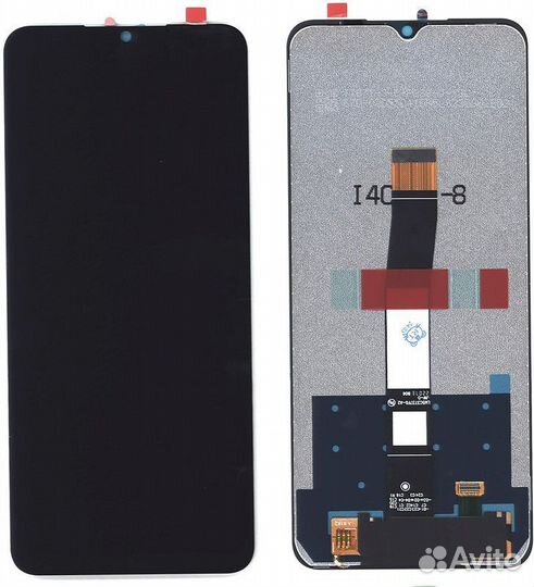 Дисплей для Xiaomi Redmi 10C Черный - Оптима