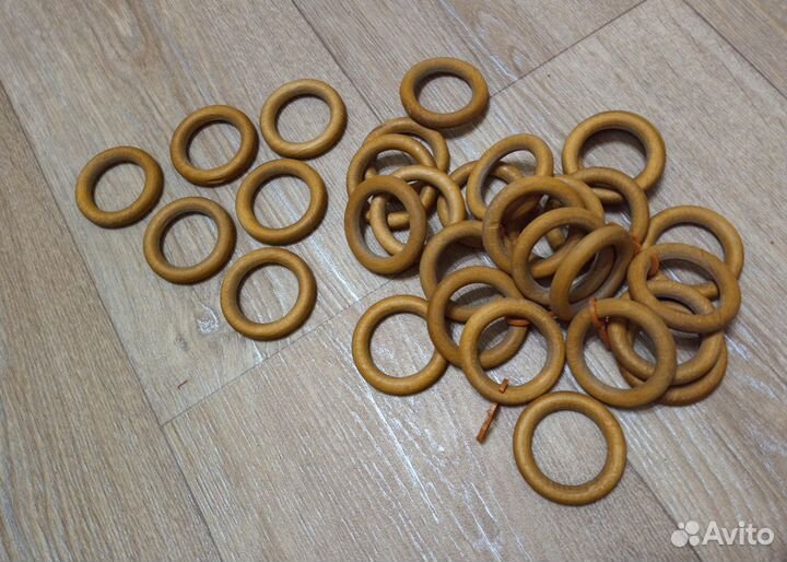 Кольца деревянные для карниза штор