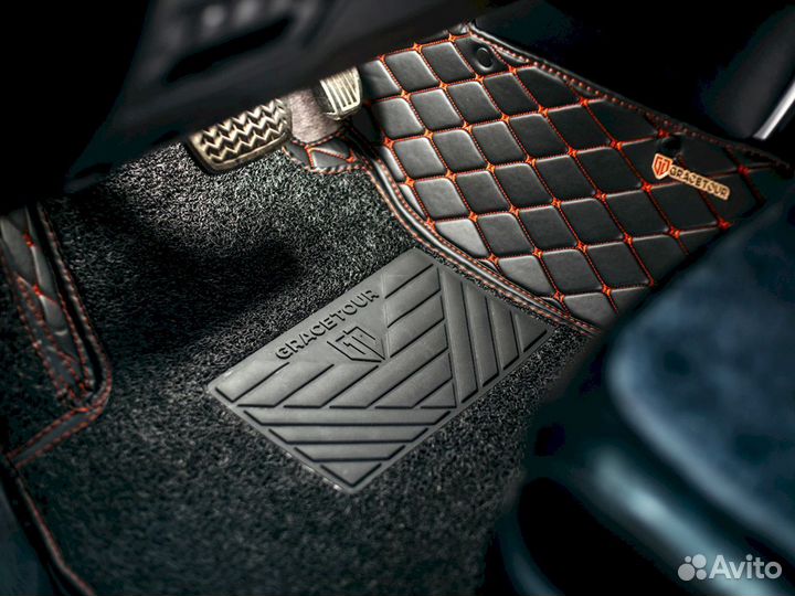 3D коврики из экокожи Alphard