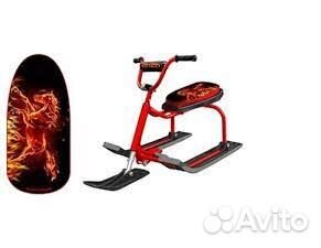 Снегокат Мустанг высокий, велоруль